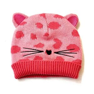 Wonder Co Pink Knit Cat Toque, OS